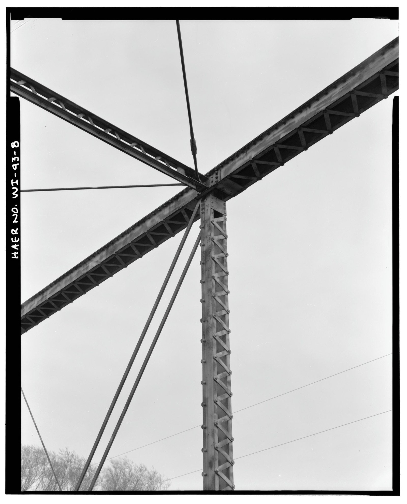 Top chord and upper connection, Ninabuck Road Bridge